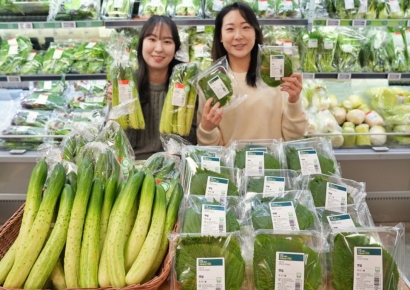 "한파에도 맛과 품질 그대로"…롯데마트, 스마트팜 깻잎·오이