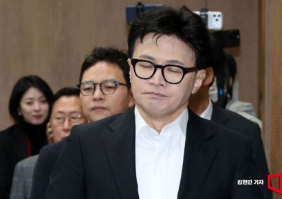 [포토] 한동훈 “허위 조작으로 제명…또 다른 계엄 선포된 것”