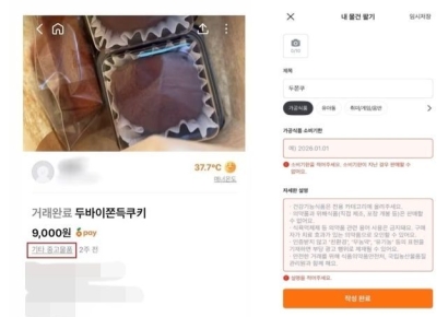 두쫀쿠를 중고거래로 산다?…"안전·위생 어쩌려고"