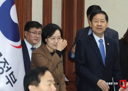 [포토] 국가정책조정회의 참석하는 구윤철 경제부총리