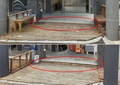 "땅이 꺼졌다"…인천 아파트 구조물 균열에 주민 불안