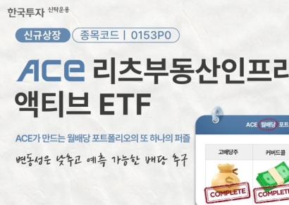 ACE 리츠부동산인프라액티브 ETF, 20일 상장