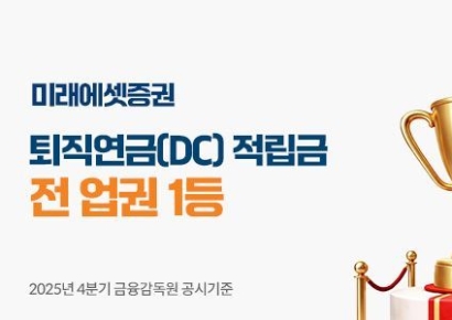 미래에셋증권, DC 퇴직연금 적립금 약 16.3조원…전업권 1위