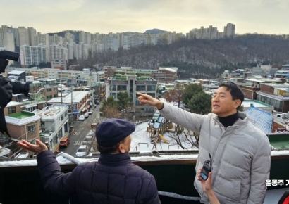 [포토] 12년 만에 재개발 시동건 신림7구역 찾은 오세훈