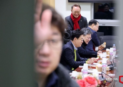 [포토] 국민의힘 소장파 조찬 모임