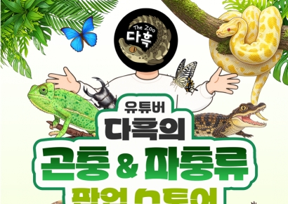 "엄마, 악어 사줘"… 105만 유튜버 ‘다흑’ 상륙, 롯데百 부산본점에 악어가 산다