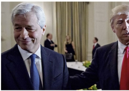 트럼프, '월가 황제' 다이먼에 7조원대 소송…"정치적 이유로 계좌 폐쇄"