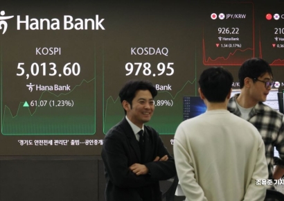 [포토] 5000 재돌파한 코스피