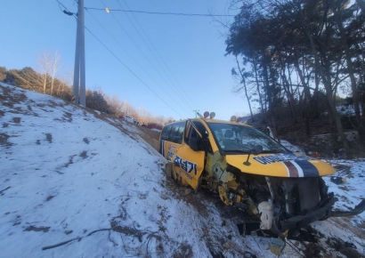 "마주오던 차 피하다"…담양 학원차 추락해 8명 부상
