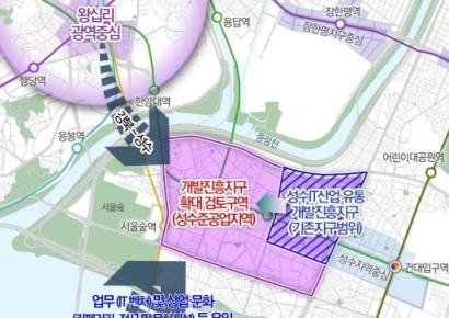 성동구, 성수동 '융복합 산업 혁신지구' 완성…면적 4배 확대