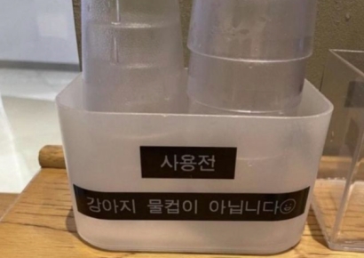 "강아지 컵 아닙니다"…스타벅스에 붙은 경고문, 무슨 일