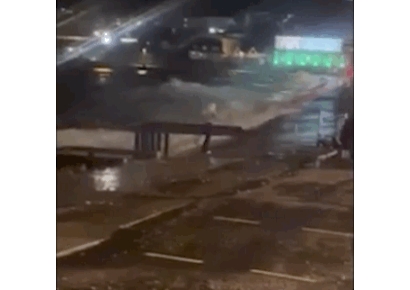 '인생샷' 욕심에 폭풍 속 거센 파도에도 셀카 집착…英10대 소녀 아찔한 순간