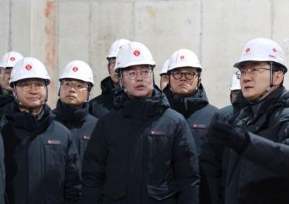 롯데건설 오일근 대표, 성북구 현장서 동절기 안전점검