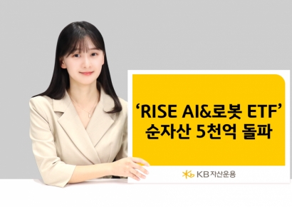 KB자산운용, 'RISE AI&로봇 ETF' 순자산 5000억 돌파
