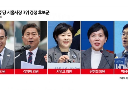 '반전 노리는' 與 서울시장 후보들…3위 경쟁 치열