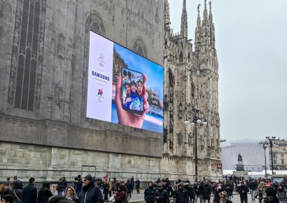 삼성전자, 밀라노에서 '올림픽 캠페인' 옥외광고 선보인다