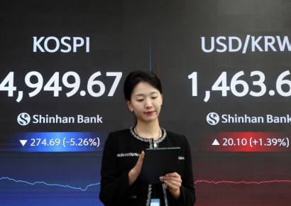 '워시 쇼크'에 환율 25원 급등…6거래일 만에 최고치(상보)