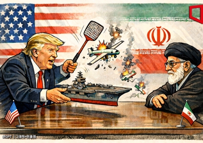 美, '항모 접근' 이란 드론 격추…"대화는 예정대로"