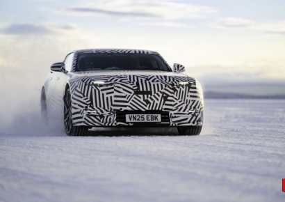 "빙판도 거침없다" 재규어 '럭셔리 GT' 혹한기 테스트 포착