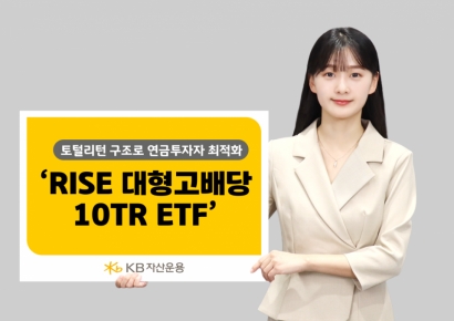 KB운용, 'RISE 대형고배당10TR' ETF 1년 수익률 195% 