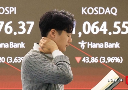 [포토] 코스피 5천 붕괴, '나흘 만에 매도 사이드카'