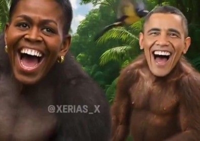 트럼프, 오바마 '원숭이' 영상 공유…"역겨운 행동" 비판 쏟아져