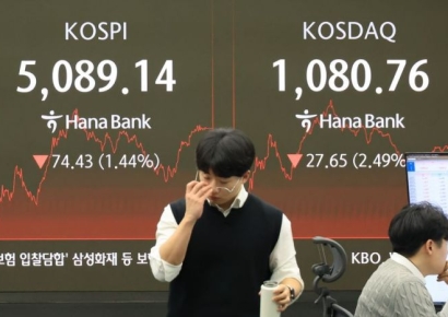 [마켓 ING]5000선으로 밀린 코스피, 조정 이어지나