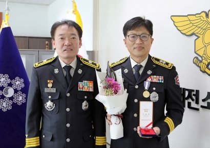 대전소방본부, 30년 현장 지킨 66명에 '소방근속기장'수여