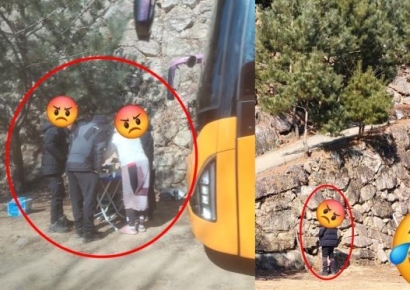 "중국인 욕할 거 없다" 사찰 인근서 고기 굽고 노상방뇨까지 한 산악회