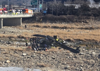 가평 軍헬기 추락사고…장병 2명 사망 (종합)