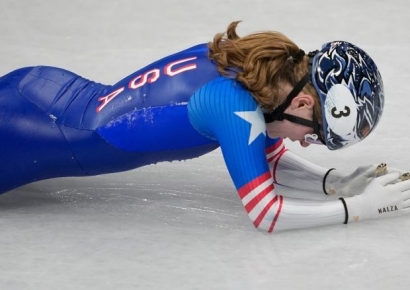 "스케이트 접어라" 국대와 부딪힌 美 선수에 '악플 세례' 논란