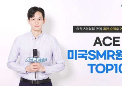 한투운용 ACE 미국SMR원자력TOP10 ETF, 개인순매수 200억원 돌파