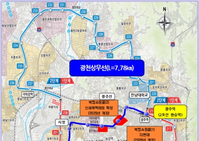 광주 도시철도망 정부 승인…'광천상무선' 본격 추진