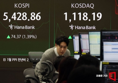 [굿모닝증시]美, AI 수익성 불안에 급락…韓 하락 출발 후 변동 예상