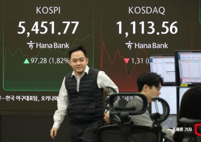 [포토] 5,450선도 넘어선 코스피