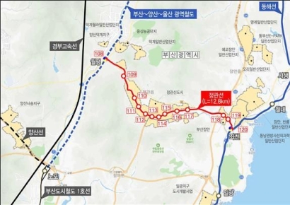 도시철도 정관선, '예타' 최종 통과… 동부산 교통지도 바뀐다