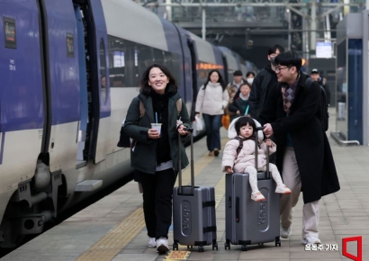 [포토] '고향으로 가는 가벼운 발걸음'