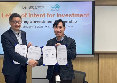 보험연수원, AI 자회사 첫 해외투자 유치…대만 위즈덤가든 최대 50억 투입