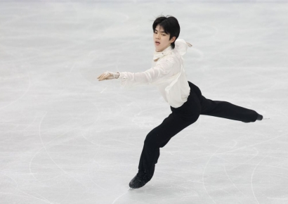 다 쏟아낸 차준환, 빙판서 환하게 웃었다…"0.98점차 4위? 후회는 없다"