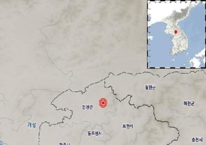 경기 연천군 북북동쪽 4㎞서 규모 3.0 지진…피해 신고 없어