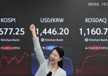 '멈출 수가 없다' 코스피 5600선 껑충…코스닥도 5% 급등