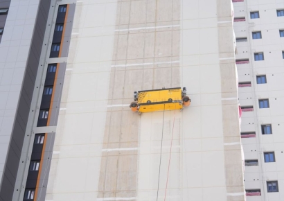 사람보다 2배 빠른 외벽도장 로봇, 건설신기술 지정