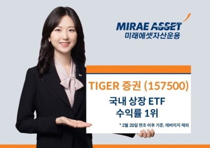 미래에셋운용, 'TIGER 증권' 연초 이후 전체 ETF 수익률 1위