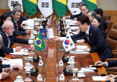 韓-브라질, '4개년 행동계획' 채택…무역협정 재개 필요성 공감