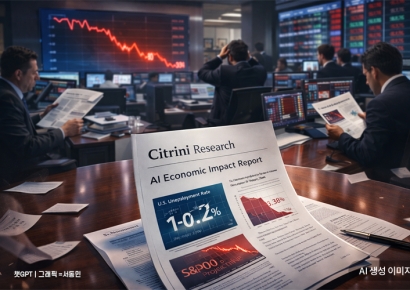 "S&P500지수 2년간 38% 하락"…'AI 충격' 보고서에 증시 '발칵'