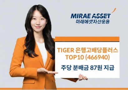 미래에셋운용, 'TIGER 은행고배당플러스TOP10' 주당 분배금 인상