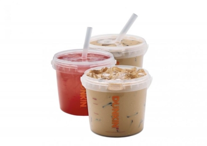 "커피를 양동이에 담아주네"…美 던킨서 '1.4L 대용량 커피' 인기