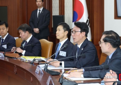 [포토] 대테러업무 혁신 TF에 발언하는 김민석 총리