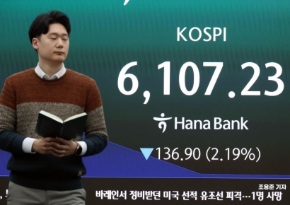 [포토] 미·이란 전쟁에 2%대 급락한 코스피