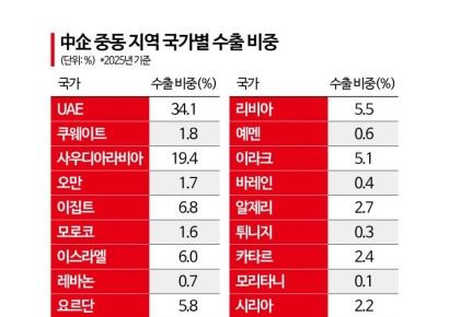 [미국-이란 전쟁]1만4000여 수출中企 '흔들'